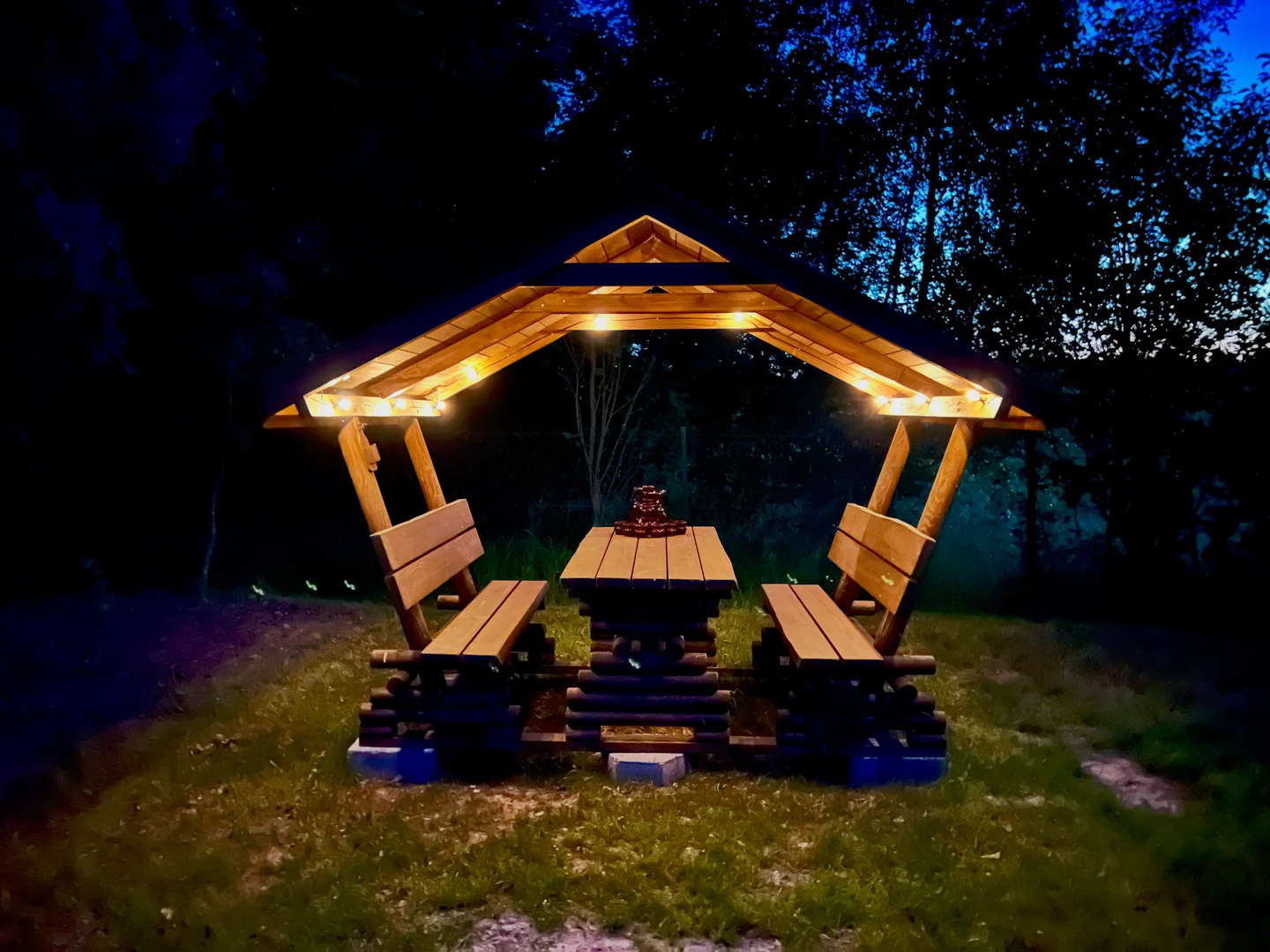 Wieczorny camping w Kuraszewie.